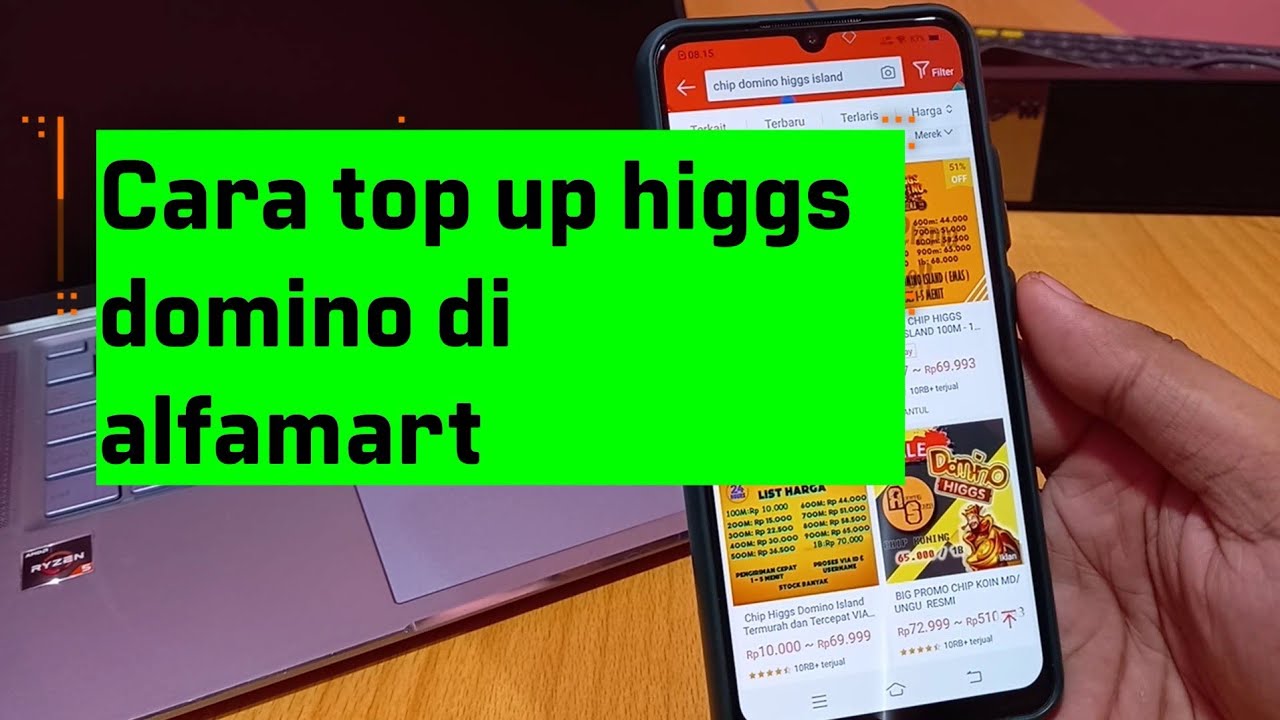 Cara Top Up Higgs Domino di Alfamart