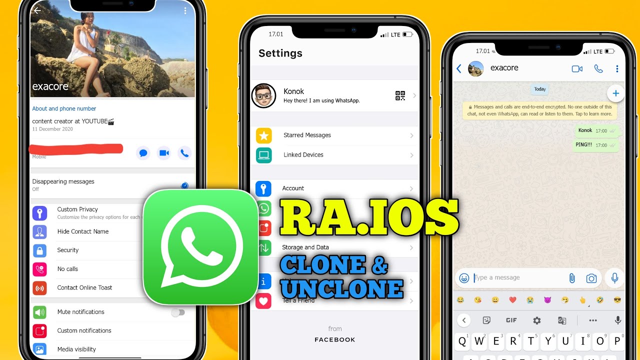 RA WhatsApp iOS