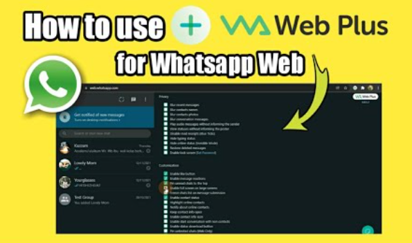 Wa Web Plus for whatsapp blur