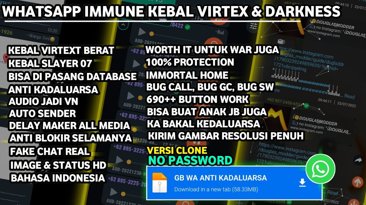 WhatsApp Immune Anti Virtex